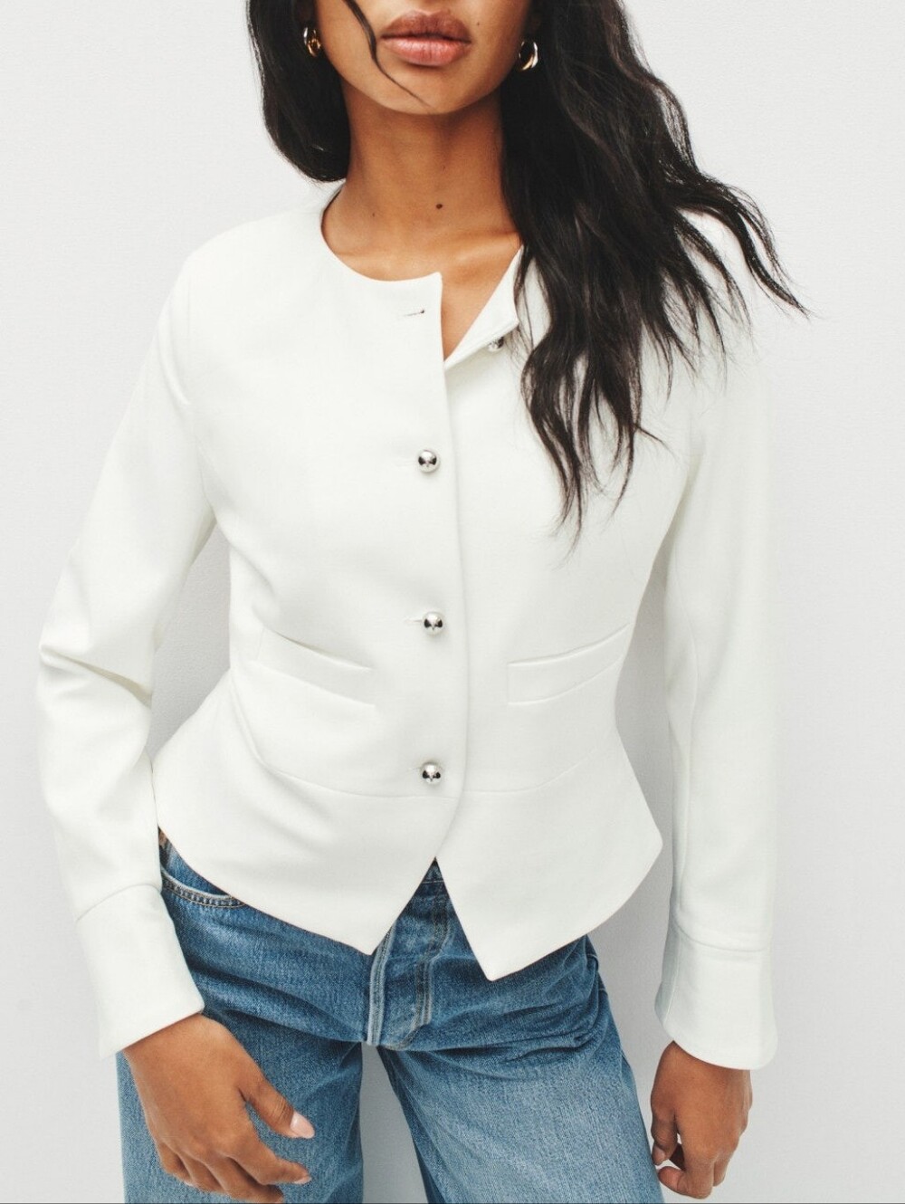 Derek Lam 10 Crosby Elizabeth Jacket Long Sleeve Front Button Size 2